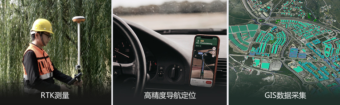 適用于RTK測(cè)量、高精度導(dǎo)航定位、GIS數(shù)據(jù)采集